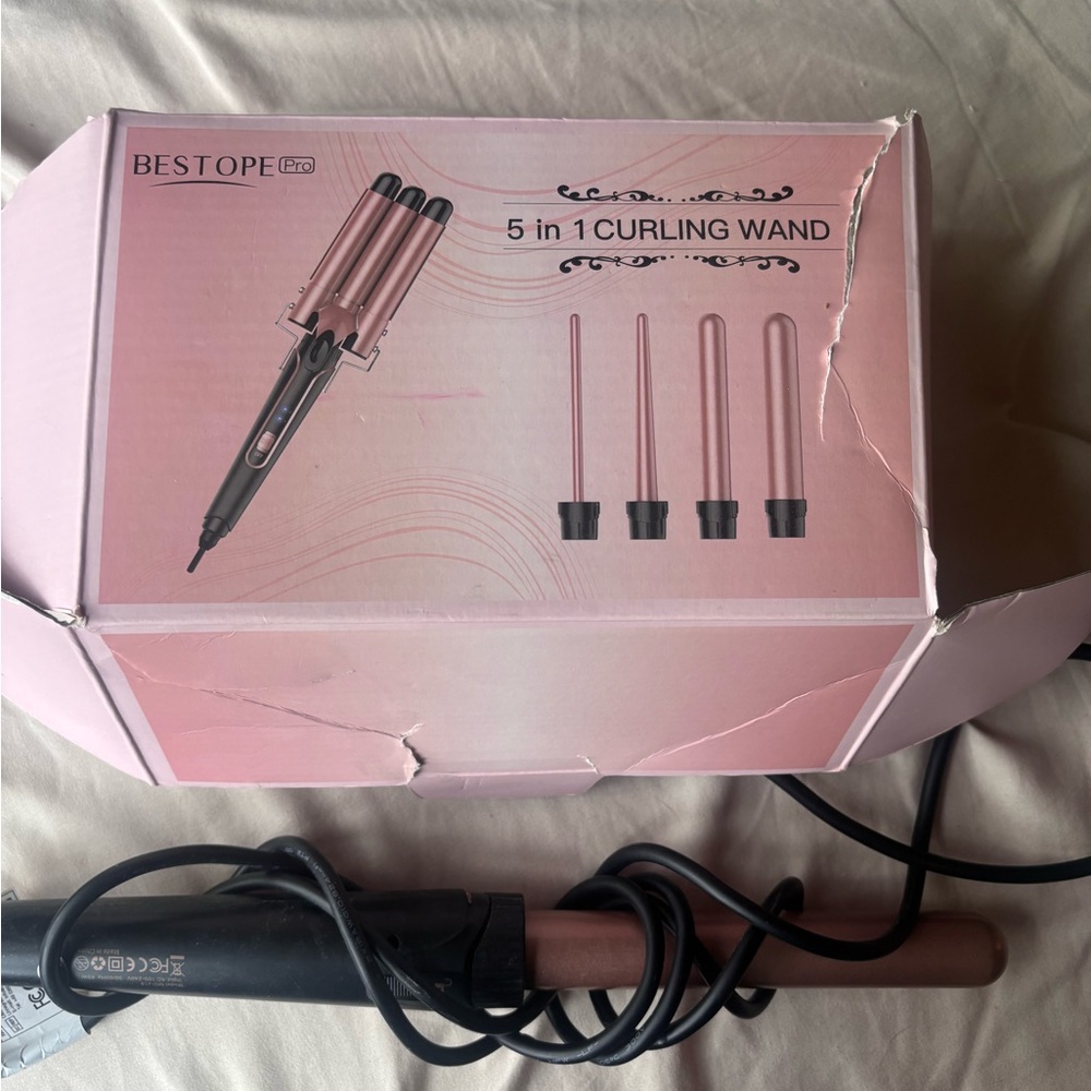 Bestope Rose Gold 5-in-1 Hair Curling Wand